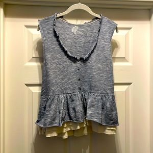 Pilcro by Anthropologie sleeveless top.